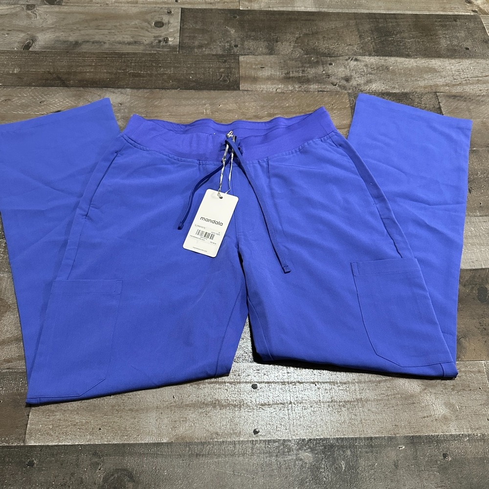 NWT Mandala Scrubs Women's Very Peri Size Small Petite Cargo Pants